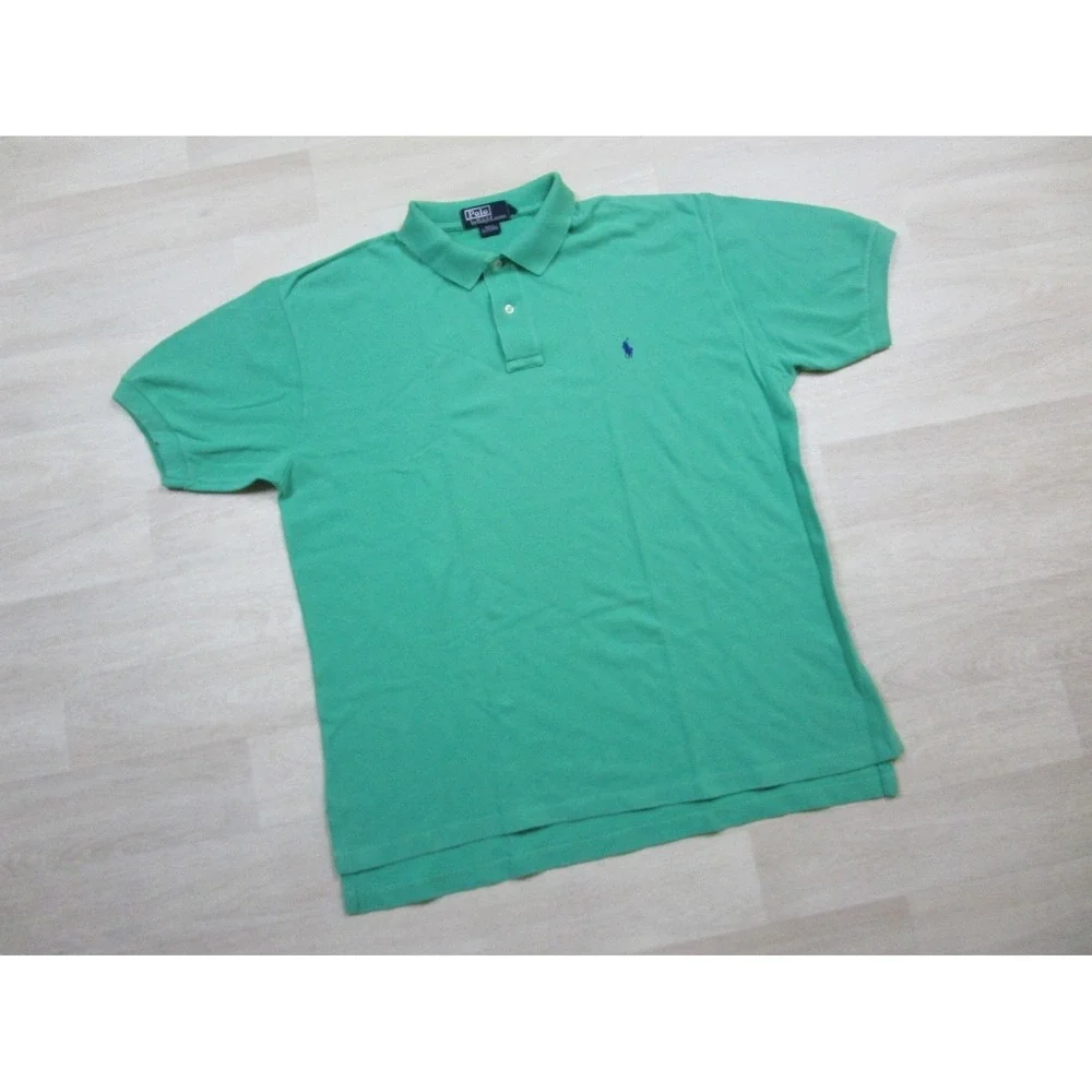 Vintage 90s POLO Ralph Lauren Polo Shirt Men's (L)‎ Lot of 2 Preppy Rugby Pastel